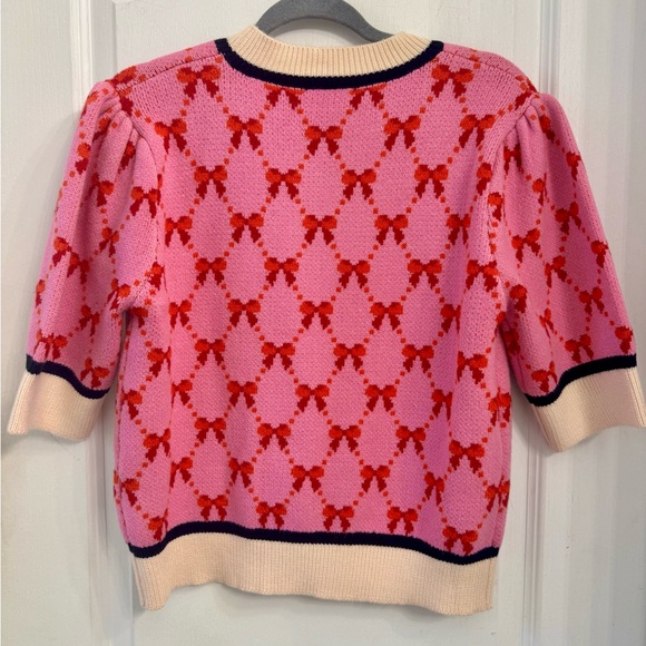 NWT THML Pink and Red Bow Knit Sweater - Picture 5 of 5